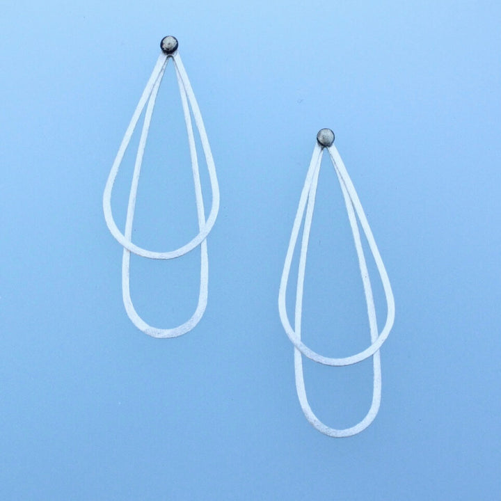 Convertible Mixed Metal Teardrop Earrings - London 3-in-1