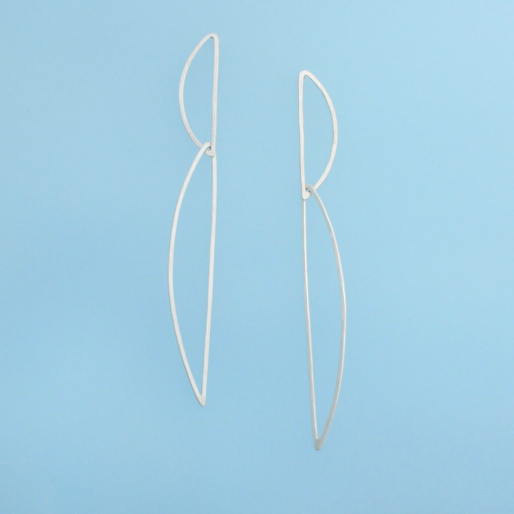 Long Silver Dangles - Fiji