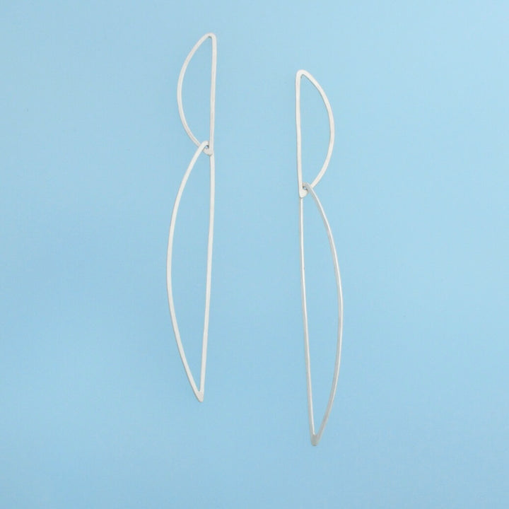 Long Silver Dangles - Fiji