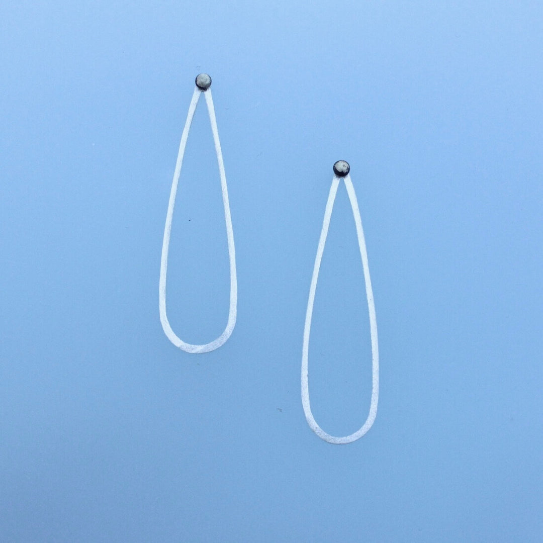 Convertible Mixed Metal Teardrop Earrings - London 3-in-1