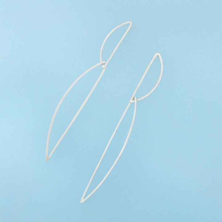 Long Silver Dangles - Fiji